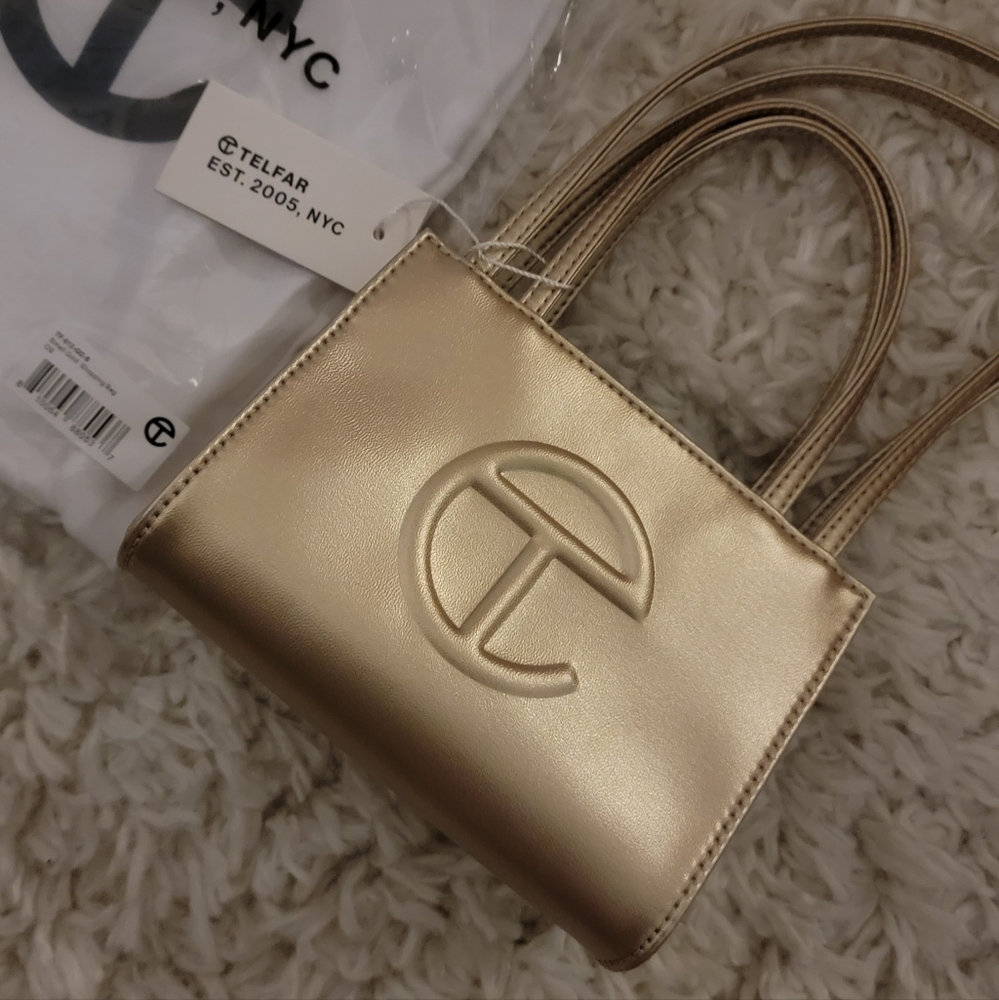 Small Gold Telfar Bag